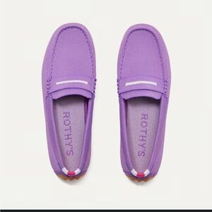 Rothy’s The Driver Loafer Lavender Field Purple NIB Size 11.5 Washable Flats